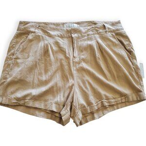 Torrid Khaki Tan Pocket Shorts Women's 18 EUC